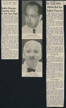 Two articles from the Cleveland Press in 1961.