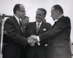 Jonas Salk, Charles Dail (Mayor of San Diego, who had polio) and Basil O’Conn